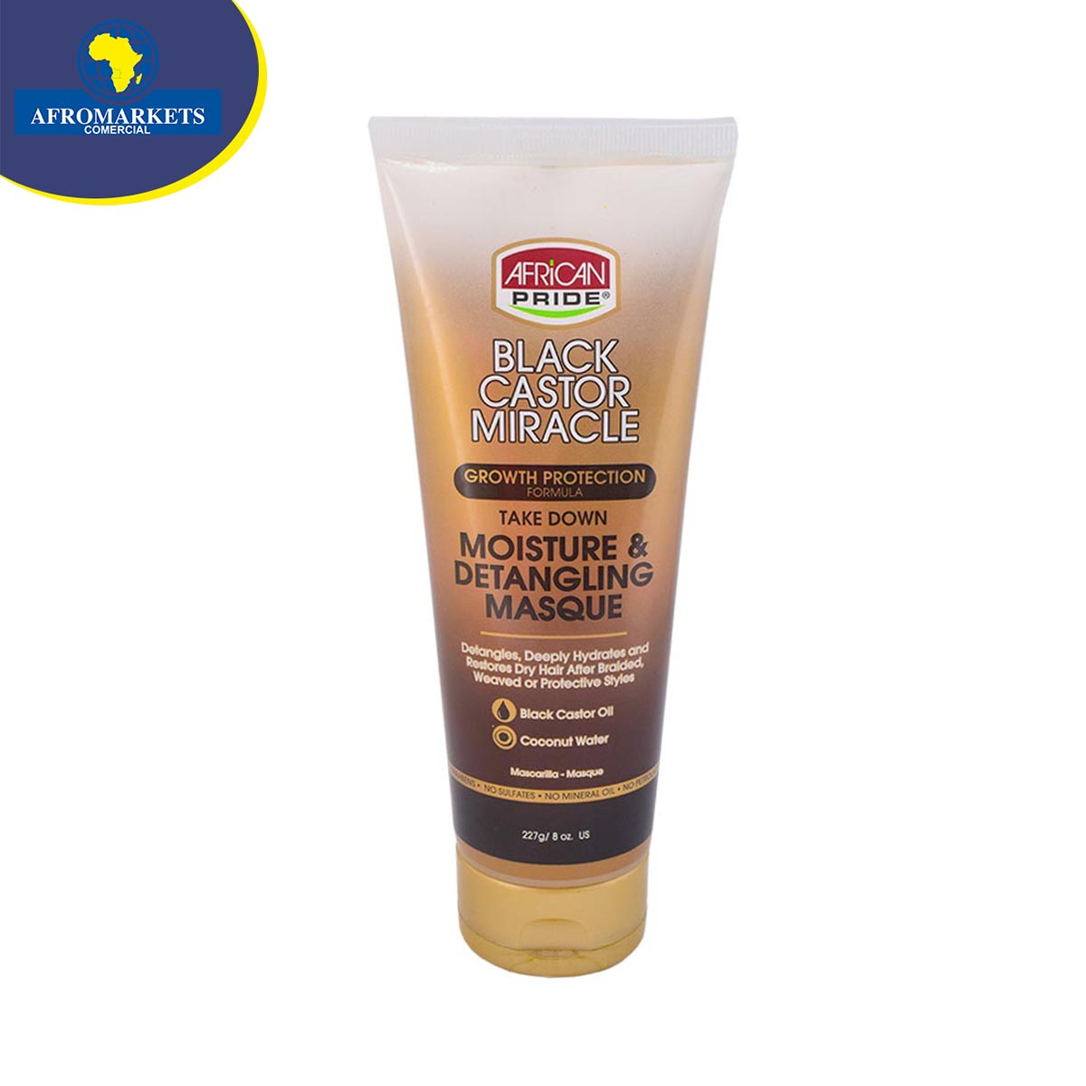 African Pride Black Castor Miracle Take Down Moisture & Detangling