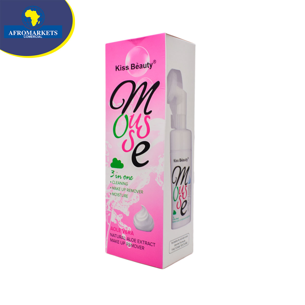 Kiss Beauty Mouse 3 In One Cleaning/Makeup Remover/Moisture Afromarkets