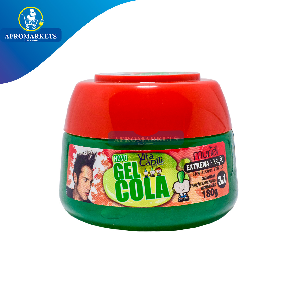 Gel Cola Vita Capili Muriel Extrema Fixação 180g