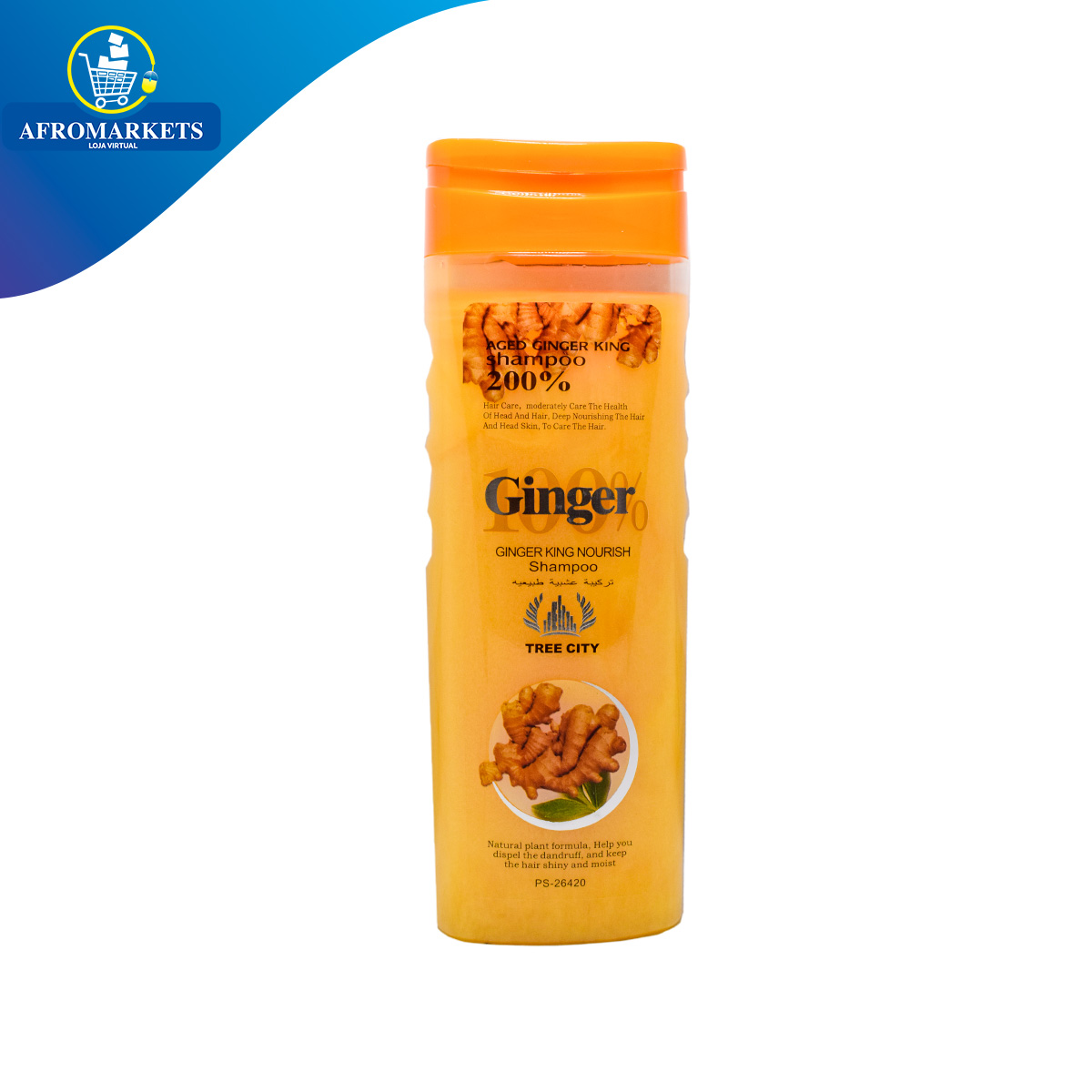 Shampoo de Gengibre Aged Ginger King shampoo 400ml Afromarkets