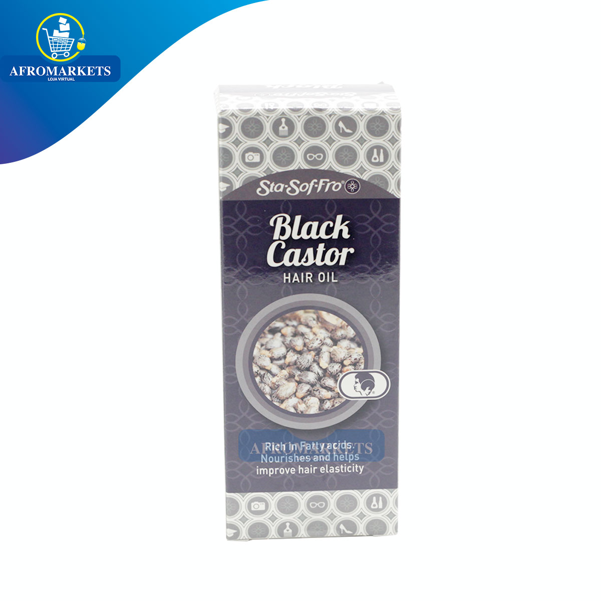 Óleo de rícino revitalizante Sta-Sof-Fro Black Castor Hair Oil 100ml