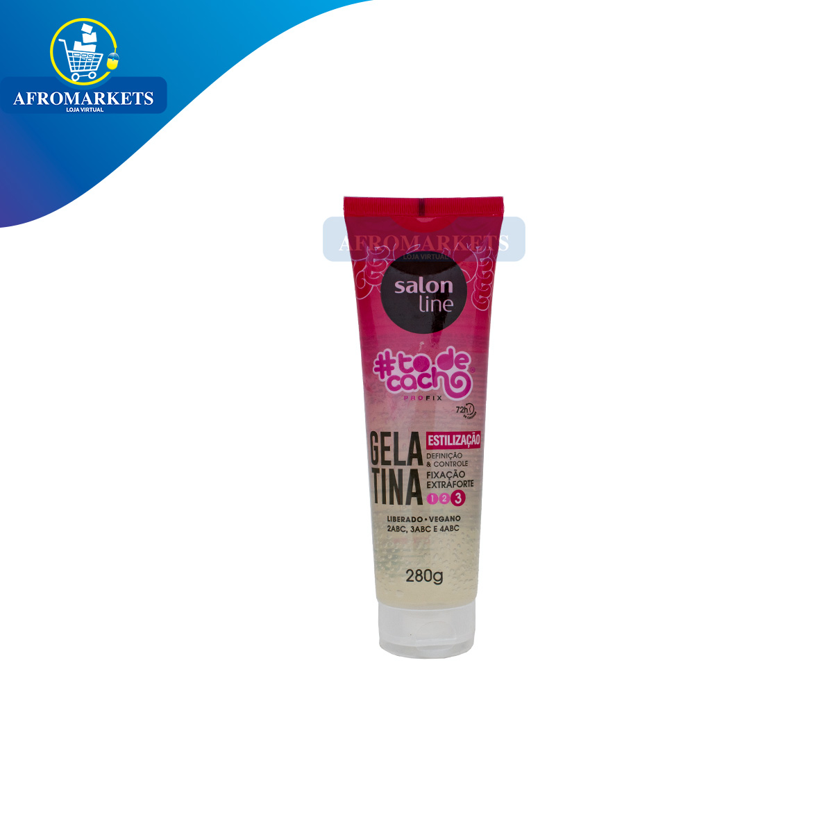 Gelatina Fixação Extra Forte #todecacho Estilização 280g