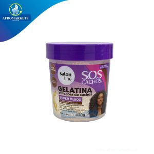 Gelatina Ativadora de Cachos Nutrição SOS Cachos Super Óleos, Salon Line 400g