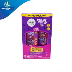 Kit Shampoo e Condicionador de Uva, Salon Line Kids, 300 e 200ml