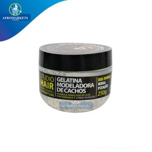 Gelatina Muriel Modeladora de Cachos, Fixadora Studio Hair, Big Power, 250g